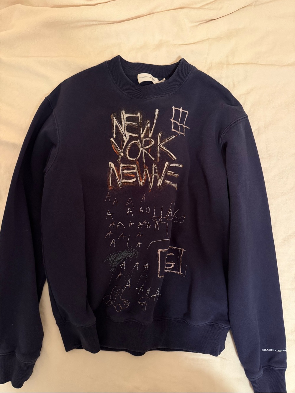 Coach x Basquiat Navy Crewneck Sweatshirt